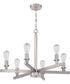 Chicago 6-Light Chandelier Brushed Polished Nickel