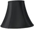 14"W x 11"H SLIP UNO FITTER Black with Gold Lining Bell Lampshade