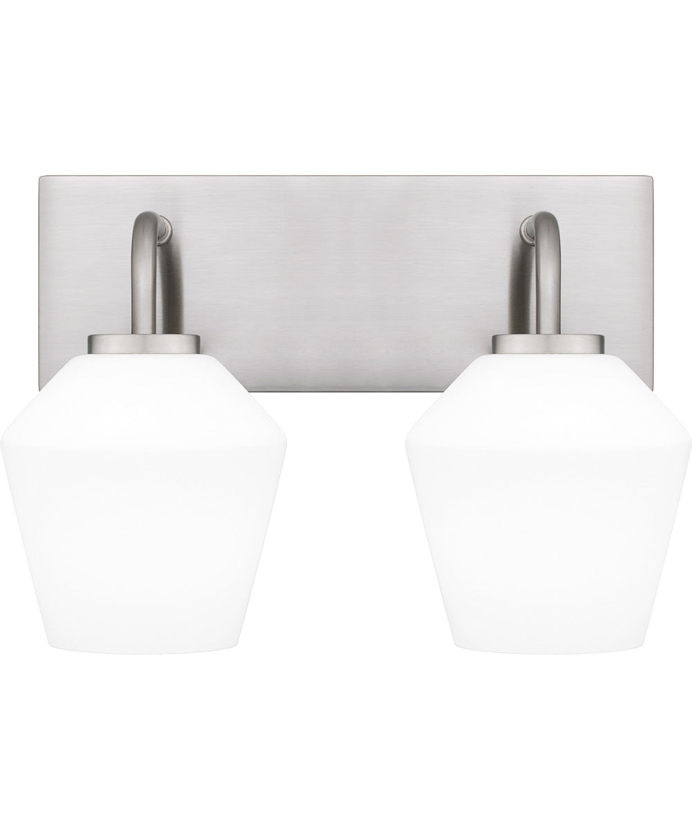 Nielson Medium 2-light Bath Light Brushed Nickel