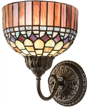 8" Wide Tiffany Candice Wall Sconce