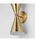 Helsinki 2-Light Wall Sconce Natural Aged Brass