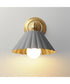Primrose 1-Light Wall Sconce Dark Grey / Gold Leaf