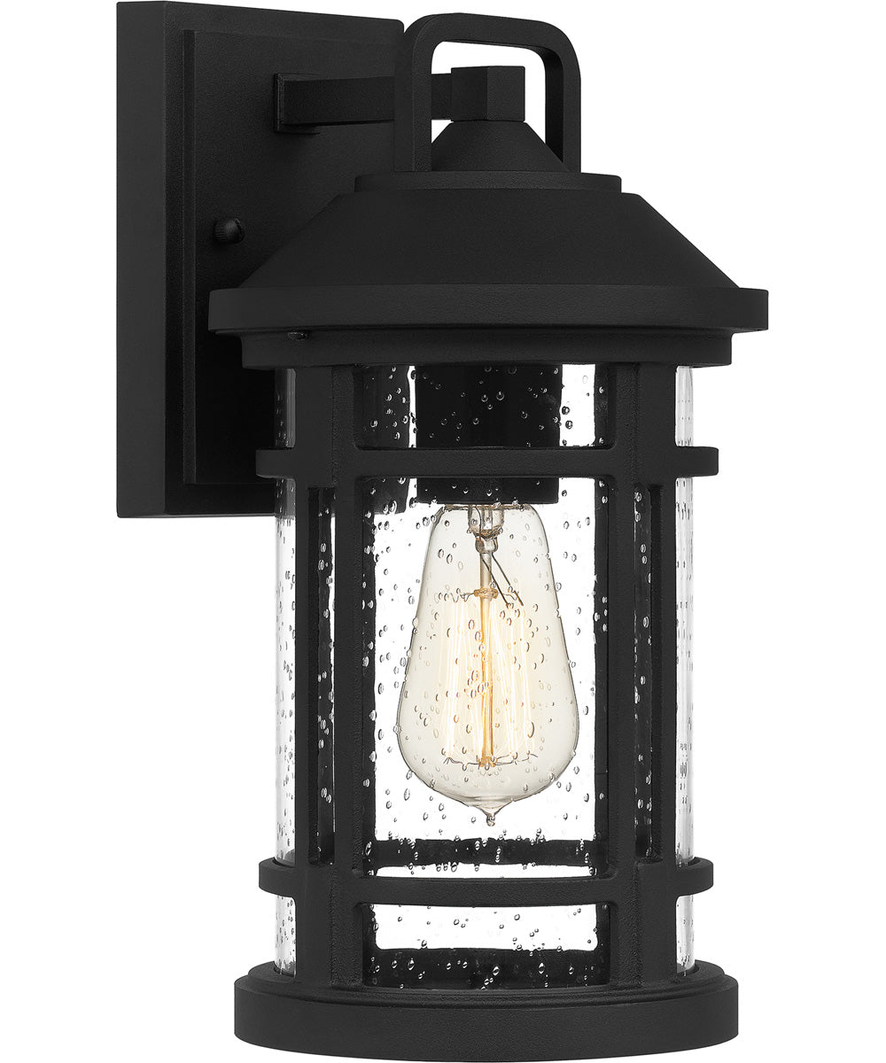 Quincy Medium 1-light Outdoor Wall Light  Coastal Armour Aluminum Earth Black