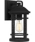Quincy Medium 1-light Outdoor Wall Light  Coastal Armour Aluminum Earth Black