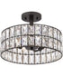Coffman 3-light Semi Flush Mount Western Bronze