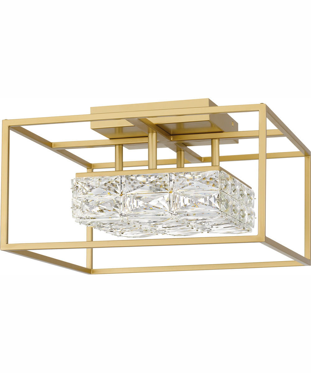 Dazzle Medium Semi Flush Mount Soft Gold