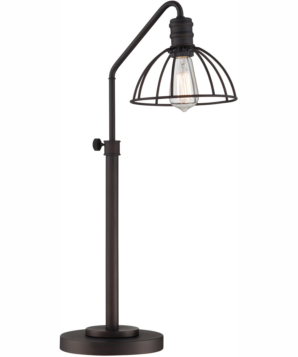 Gaius 1-Light Metal Table Lamp Burnished Bronze