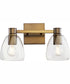 Relo 2-light Bath Vanity Light Dark Brass
