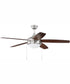 52" Phaze 5 Blade 2-Light Ceiling Fan Brushed Polished Nickel