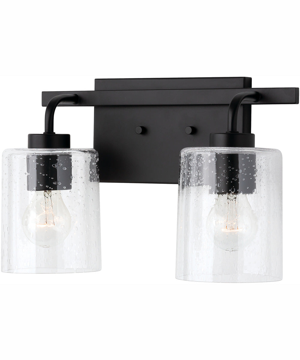 Greyson 2-Light Vanity Matte Black