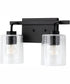 Greyson 2-Light Vanity Matte Black