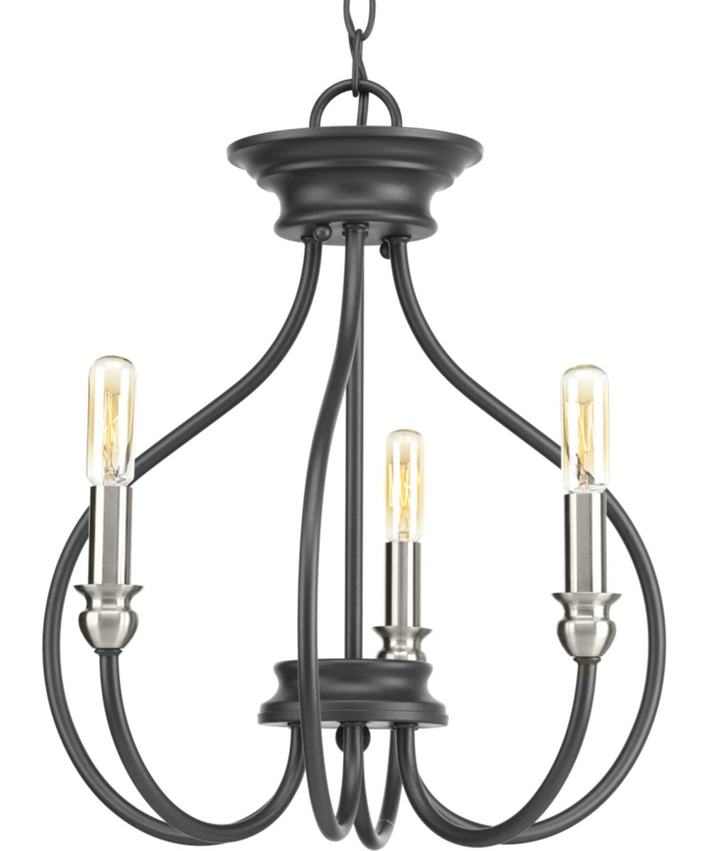 Whisp 3-Light Semi-Flush Convertible Graphite