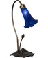 16" High Blue Pond Lily Accent Lamp