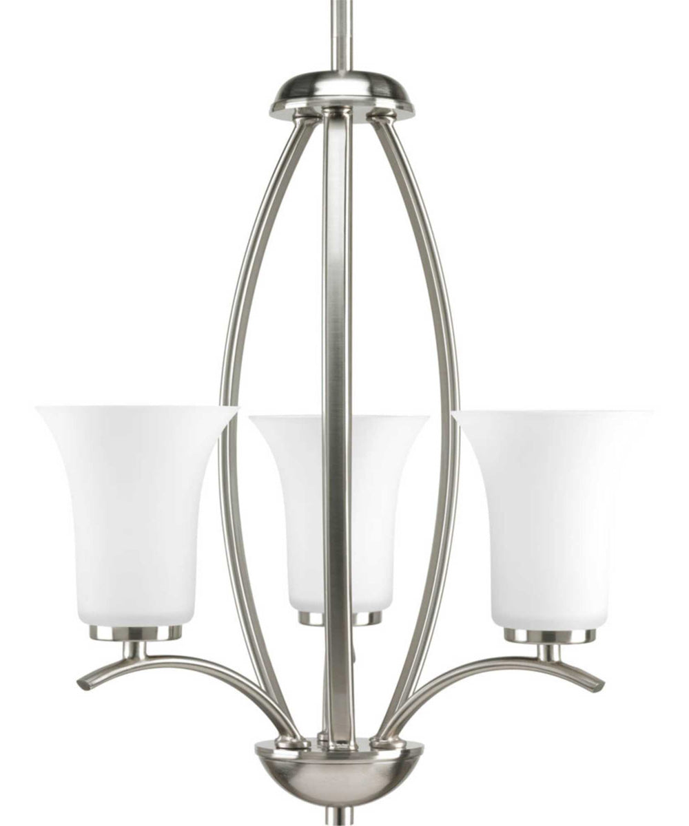 Joy 3-Light Foyer Chandelier Brushed Nickel