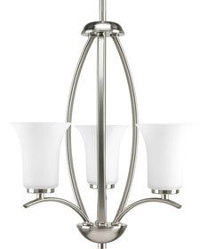 Joy 3-Light Foyer Chandelier Brushed Nickel