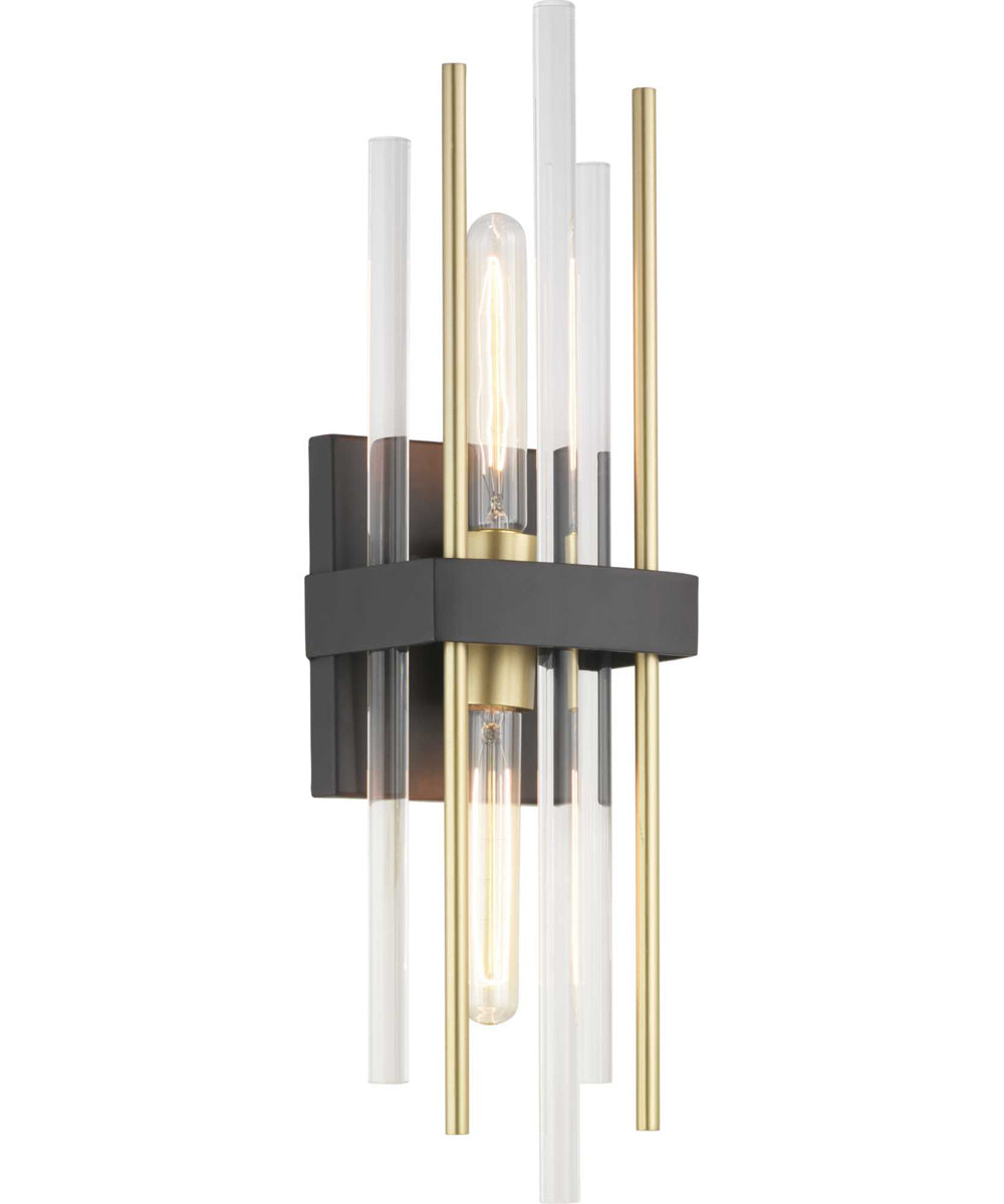 Orrizo 2-Light Wall Sconce Matte Black