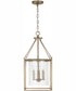 Cooper 4-Light Pendant Aged Brass