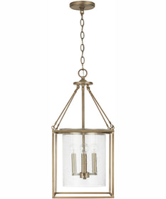 Cooper 4-Light Pendant Aged Brass