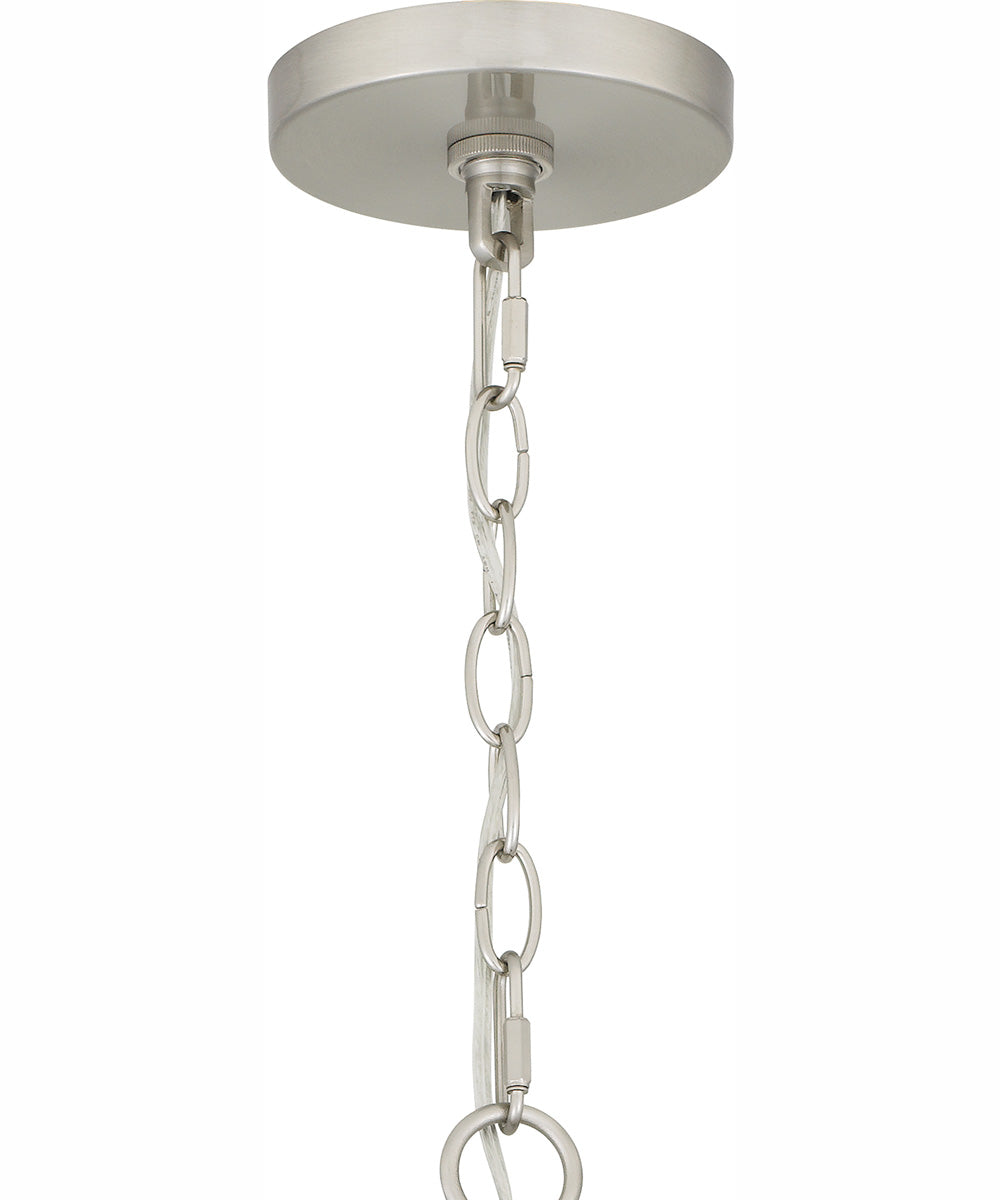 Brigitta 6-light Chandelier Brushed Nickel