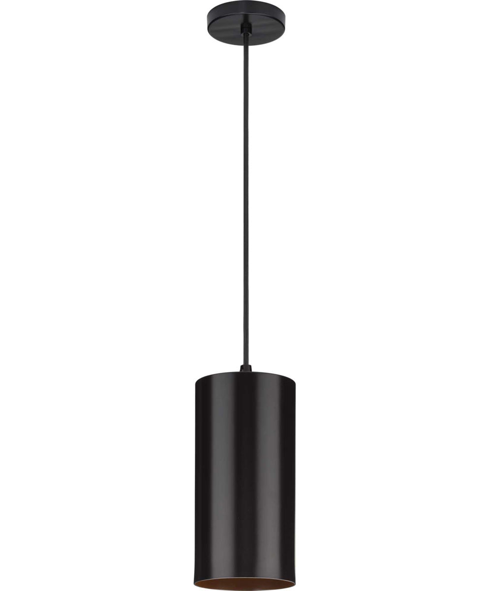 6"  Outdoor Aluminum Cylinder Cord-Mount Hanging Light Antique Bronze