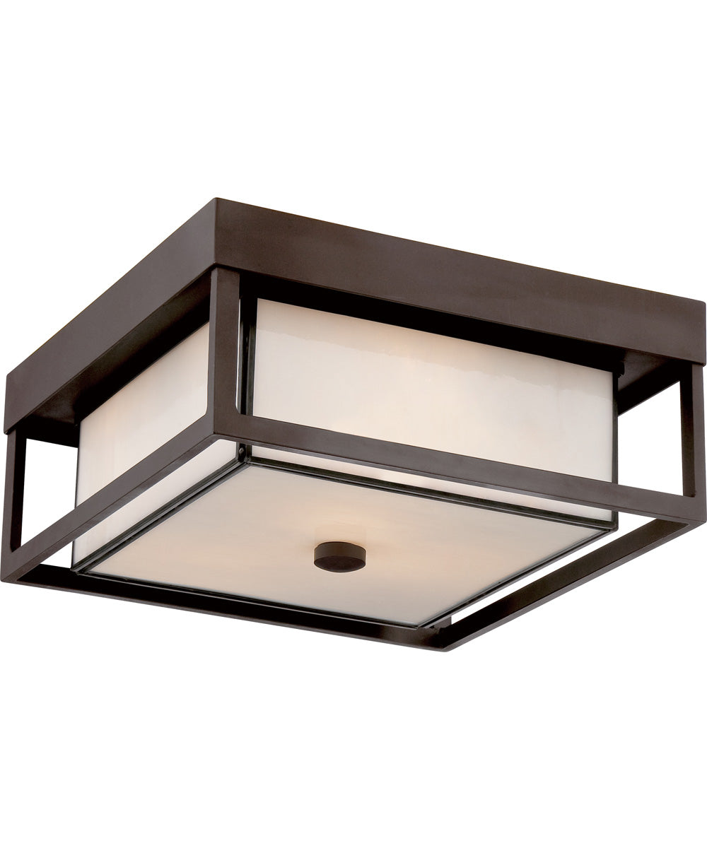 Powell 3-light Flush Mount Western Bronze