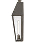 Endsley 1-Light Large Wall Mount Lantern in Blackened Brass
