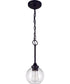 Glenda 1-Light Mini Pendant Flat Black