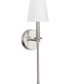 Elara 1-Light New Traditional Wall Light Brushed Nickel