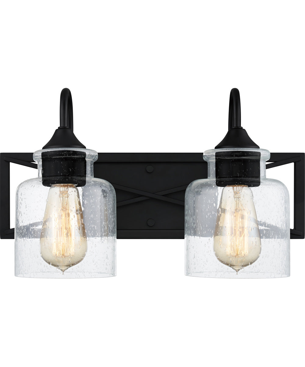 Bartley Medium 2-light Bath Light Matte Black