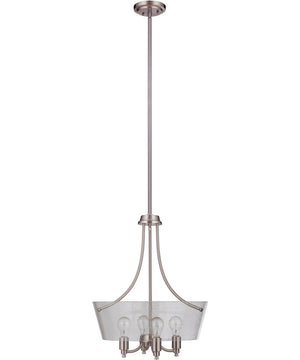 Tyler 4-Light Foyer Light Brushed Polished Nickel