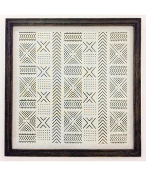 30"H Jonthrone Wall Art Black/White