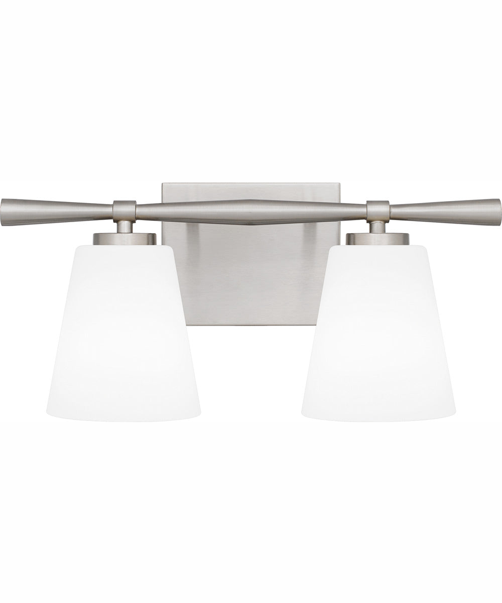 Brindley Medium 2-light Bath Light Brushed Nickel
