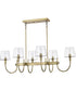 Brookside 6-Light Pendant Vintage Brass