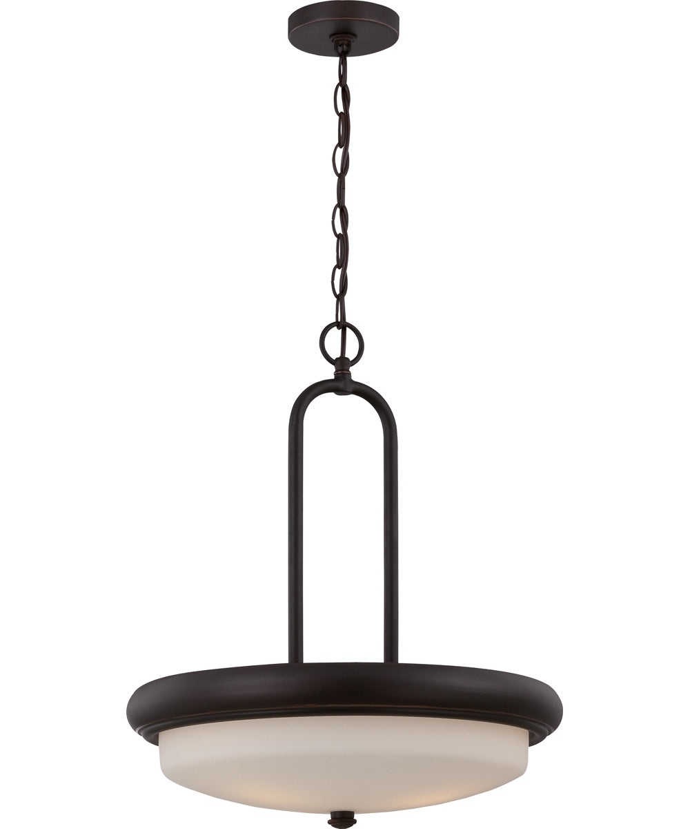 18"W Dylan 3-Light Pendant Mahogany Bronze