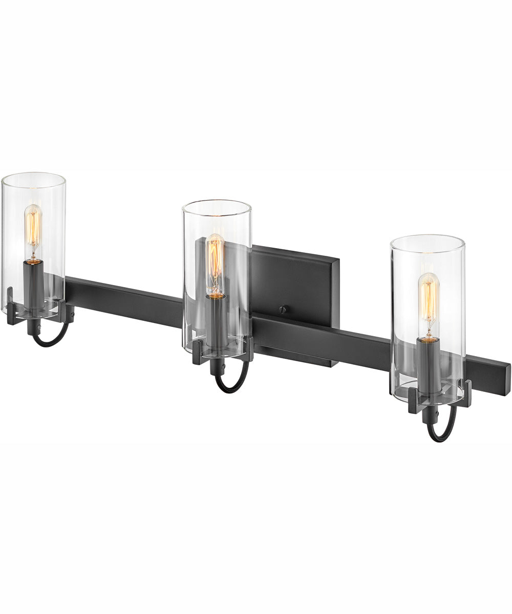 Ryden 3-Light Three Light Vanity in Black