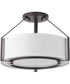 Ratio 3-Light 16" Semi-Flush Mount Antique Bronze