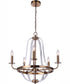 Graclyn 5-Light Chandelier Satin Brass