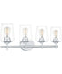 Miller Extra Large 4-light Bath Light Polished Chrome