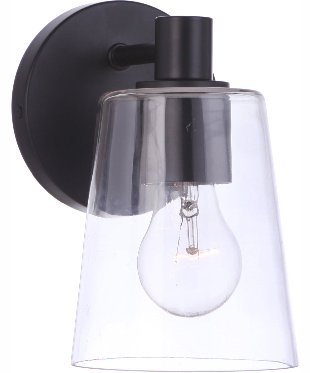 Emilio 1-Light Wall Sconce Flat Black