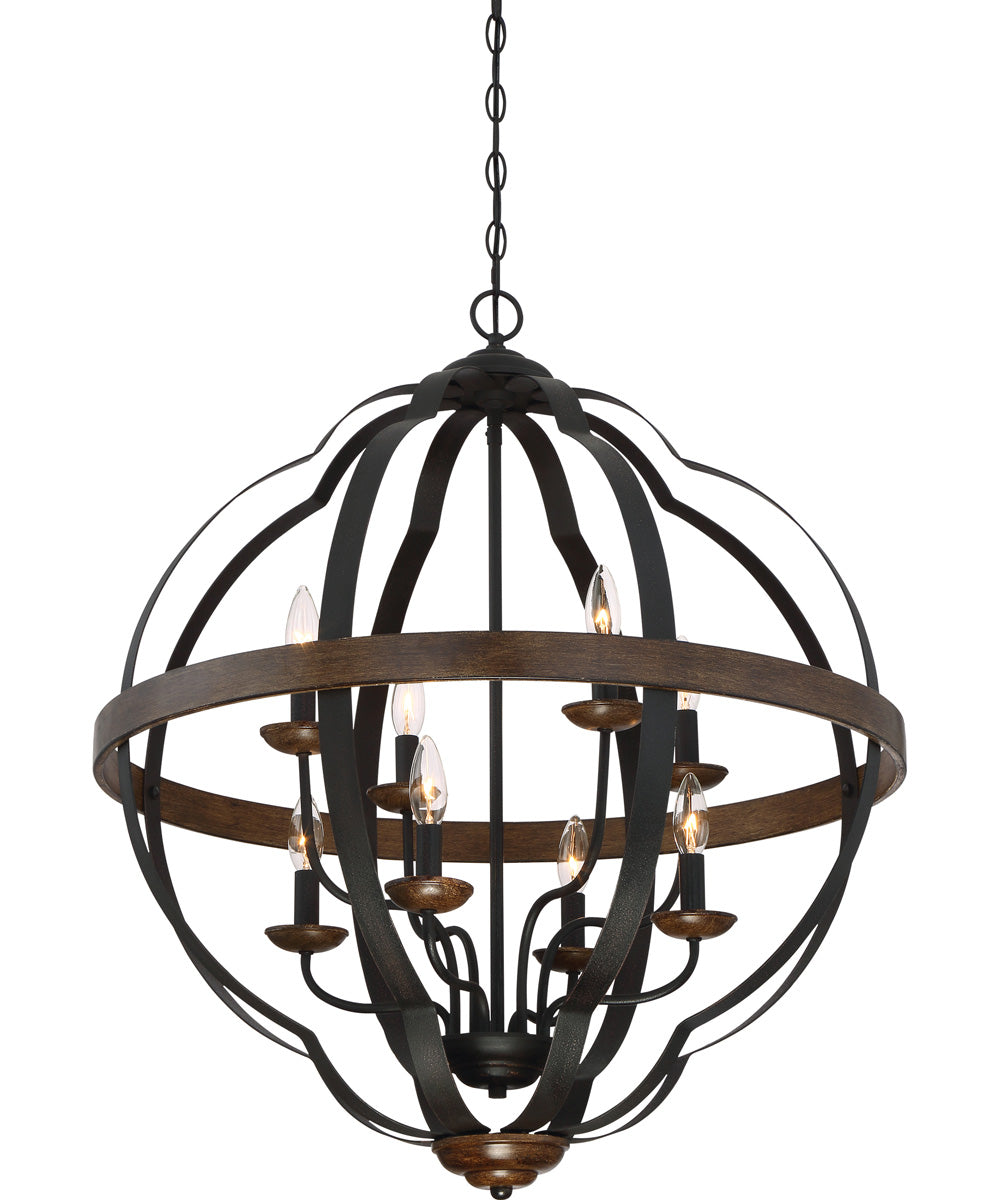 Siren 8-light Pendant Marcado Black