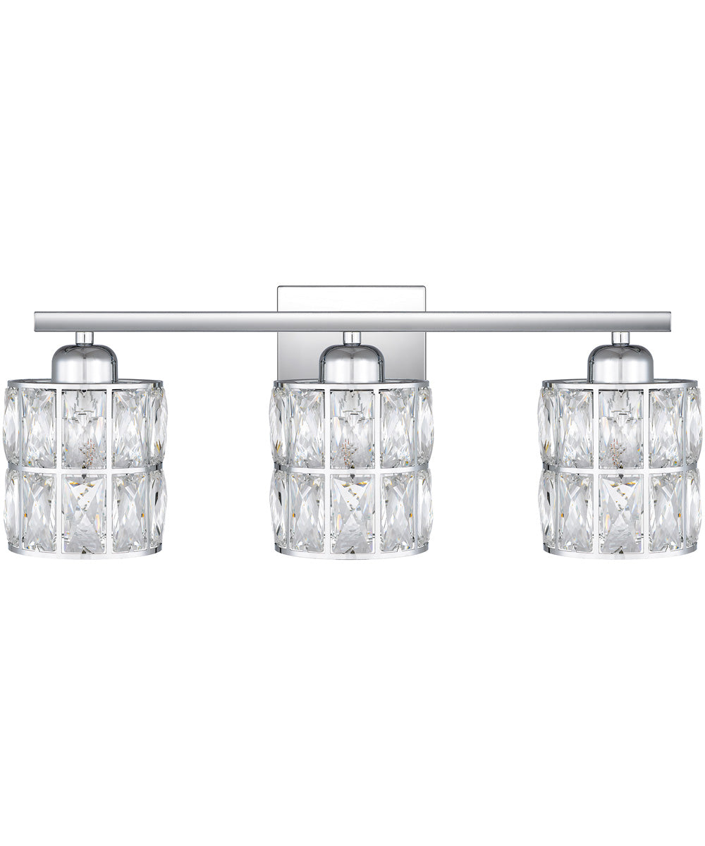 Gibson Large 3-light Bath Light Polished Chrome