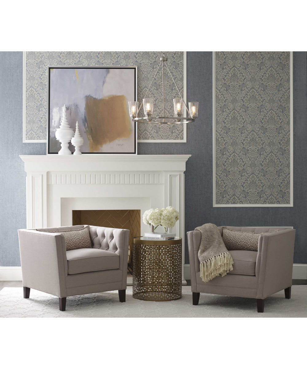 Debut 6-Light Farmhouse Chandelier Light Brushed Nickel