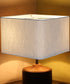14x14x9 Rounded Corner Premiere Hardback Shallow Square Drum Lampshade Textured Oatmeal