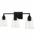 McIntire Large 3-light Bath Light Matte Black