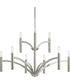 Draper 9-Light Luxe Chandelier Light Polished Nickel