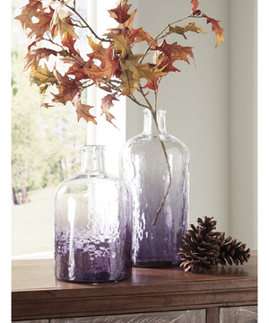 Maleah Vase Set of 2 Purple