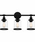 Dixie Large 3-light Bath Light Matte Black