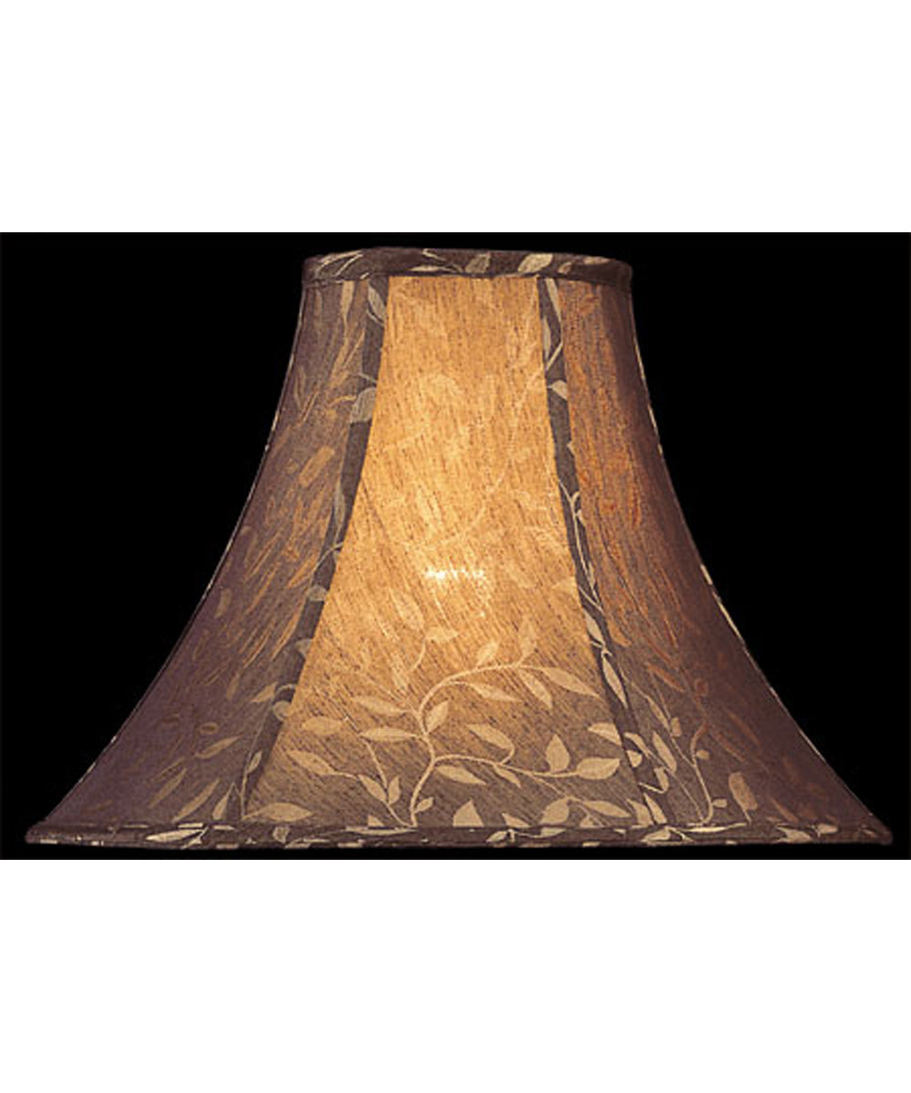 Lamp Shade Black Jacquard Shade - 7"Tx18"Bx12"Sl