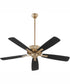 52" Ovation Ceiling Fan Aged Brass