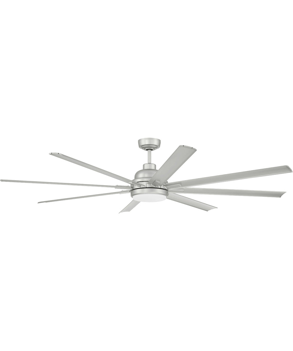 Rush 72" 1-Light Ceiling Fan (Blades Included) Painted Nickel